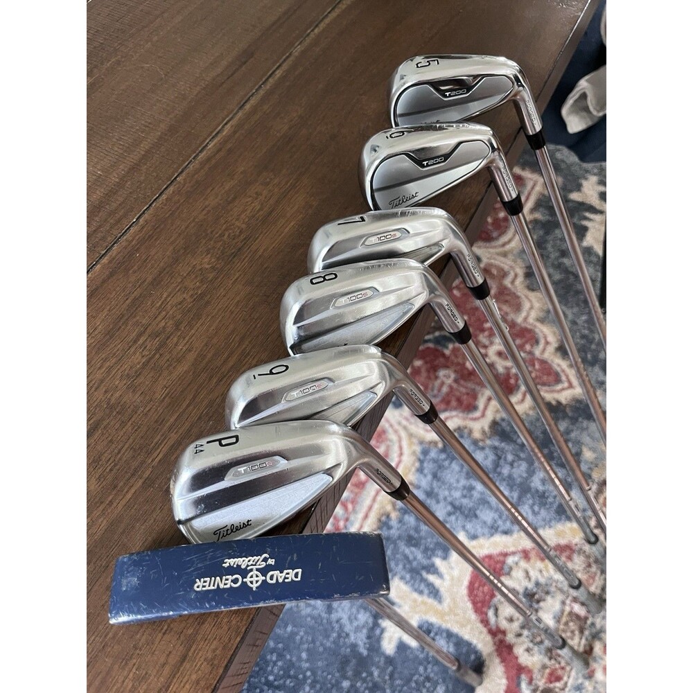 Titleist T-Series Combo Iron Set 5-PW (T200 / T100S) + Dead Center Putter Righty